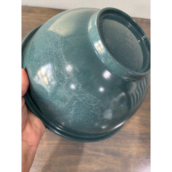 Vintage Texas Ware #118 Confetti Mixing Bowl Blue/Green Melamine 10" - Picture 4 of 7